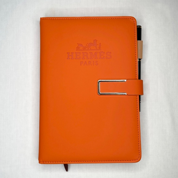Hermes VIP Orange Notebook with Pen - Picture 9 of 11